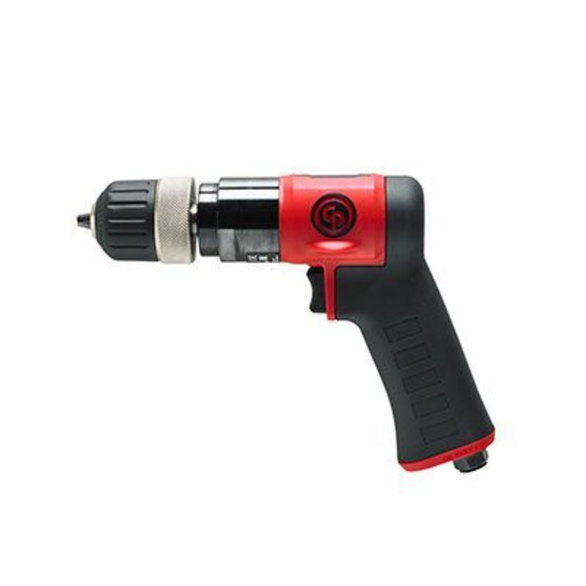 Chicago Pneumatic, 3/8in. Air Drill, Keyless Chuck, Pistol Handle, Chuck Size 3/8 in, Tool Length 8.23 in, Max. RPM 3000 Model# CP9287C